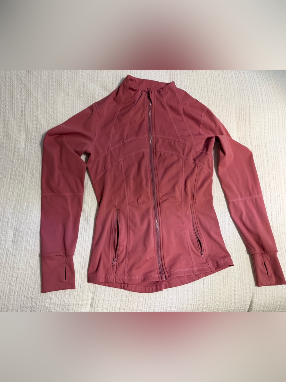 Women’s Dusty Rose Full-Zip Athletic Jacket